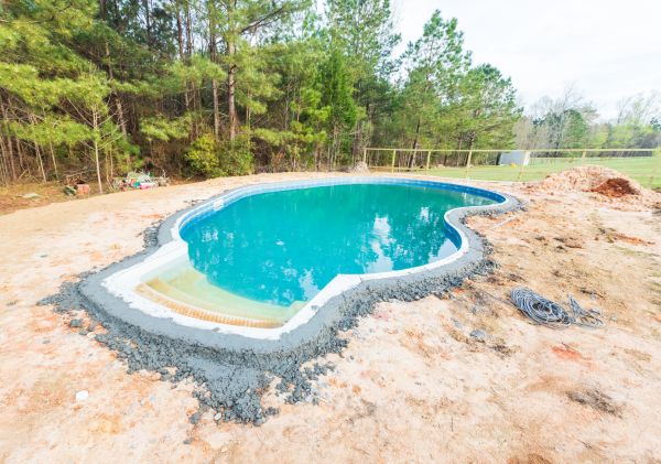 Pool Landscape Leveling in Aurora
