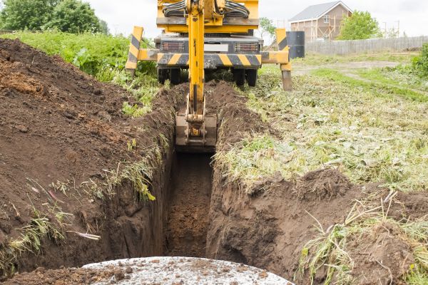 Drainage Trench Installation in Aurora