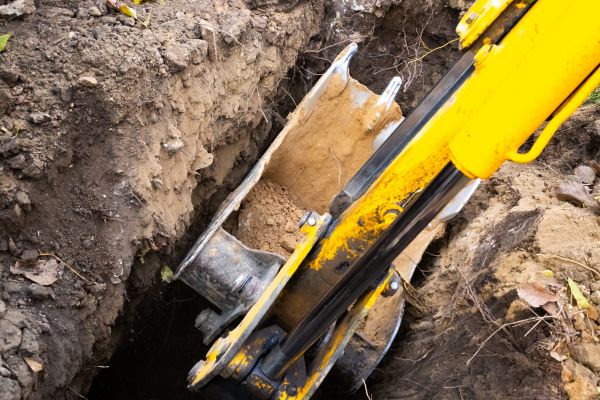 Downspout Trenching in Aurora