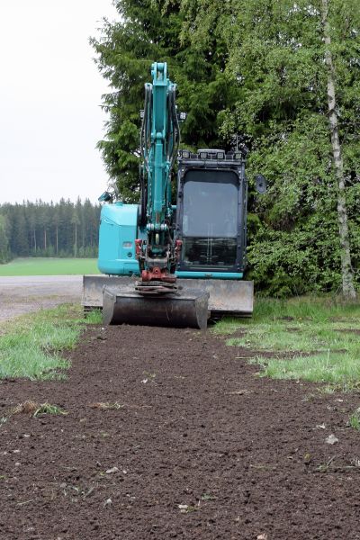 Backhoe Grading in Aurora