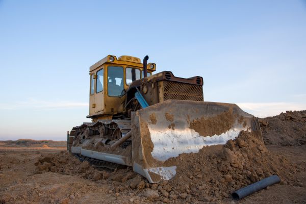 Bulldozer Land Grading in Aurora