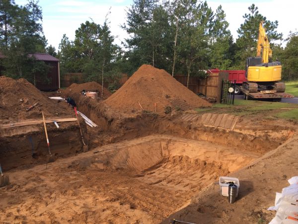 Pool Site Excavation in Aurora